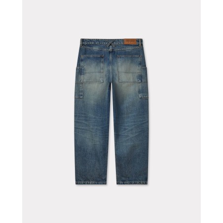 Jean cargo monkey en denim japonais