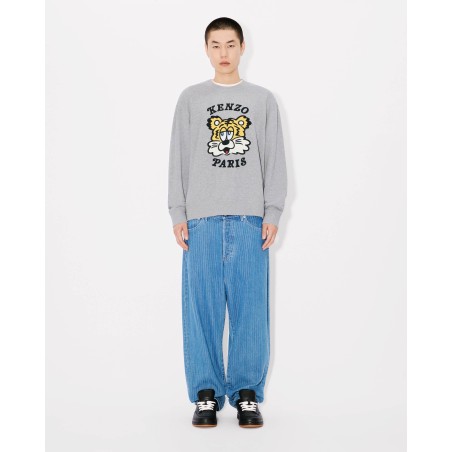 Sweatshirt unisexe brodé 'KENZO VERDY MARKET' en coton