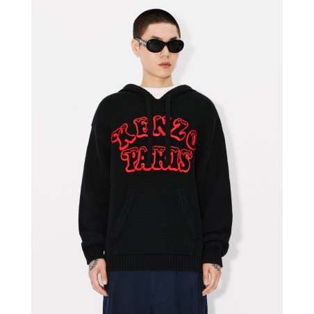 Pull à capuche unisexe 'KENZO VERDY MARKET' en laine et coton