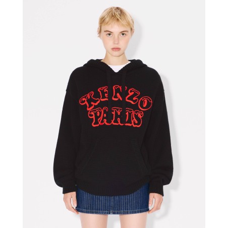 Pull à capuche unisexe 'KENZO VERDY MARKET' en laine et coton