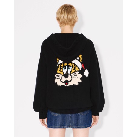 Pull à capuche unisexe 'KENZO VERDY MARKET' en laine et coton