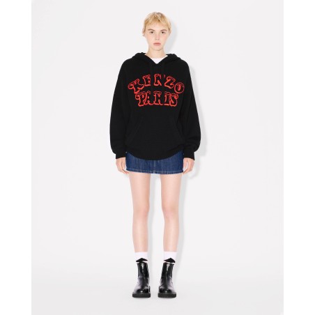 Pull à capuche unisexe 'KENZO VERDY MARKET' en laine et coton