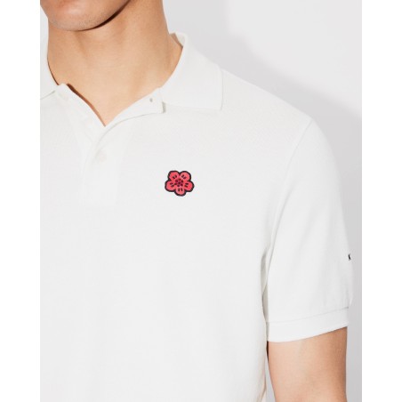 Polo ajusté brodé 'Boke Flower'