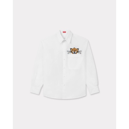 Chemise décontractée 'KENZO Happy Tiger' en popeline de coton