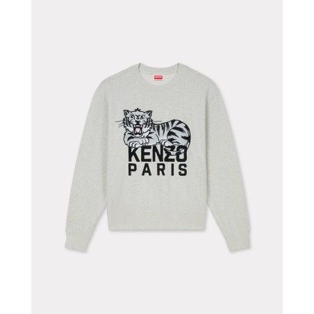 Sweatshirt brodé 'KENZO Happy Tiger' en coton