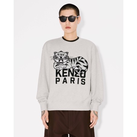 Sweatshirt brodé 'KENZO Happy Tiger' en coton