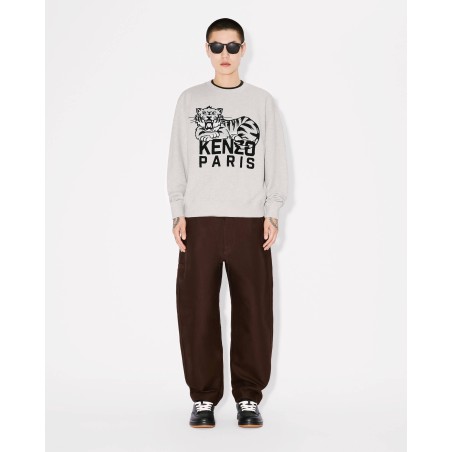 Sweatshirt brodé 'KENZO Happy Tiger' en coton