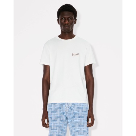 T-shirt slim brodé 'KENZO Weave' en coton