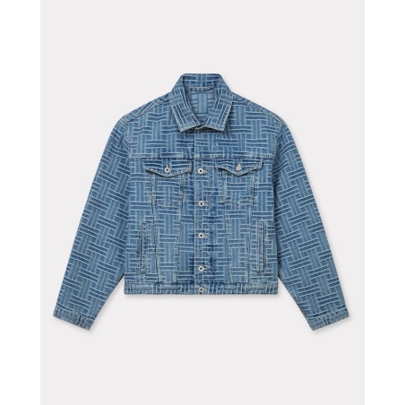 Veste trucker 'KENZO Weave' en denim japonais