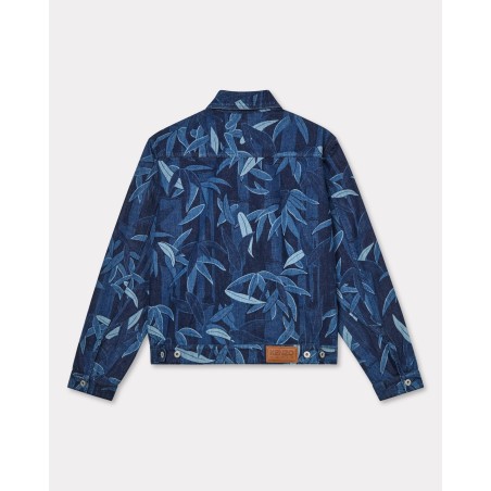 Veste trucker zippée 'KENZO Chiku-Rin Camo' en denim japonais