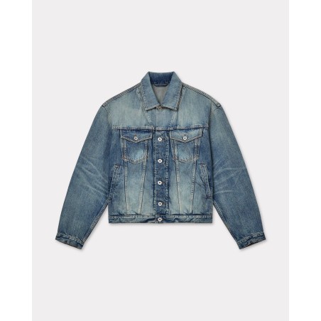 Veste trucker brodée 'KENZO Pop' en denim japonais