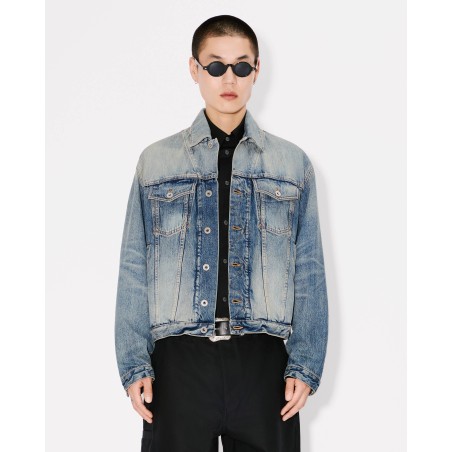 Veste trucker brodée 'KENZO Pop' en denim japonais