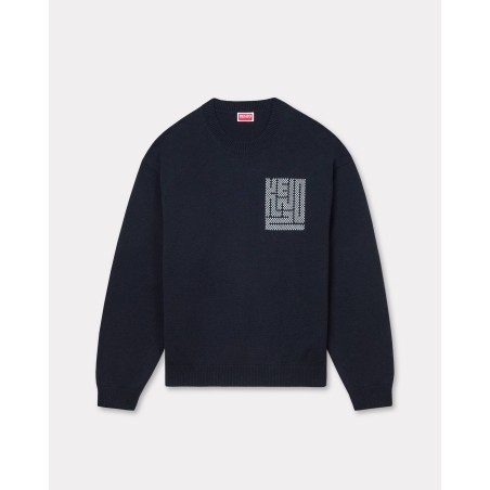 Pull brodé 'KENZO Kamon' en laine et coton