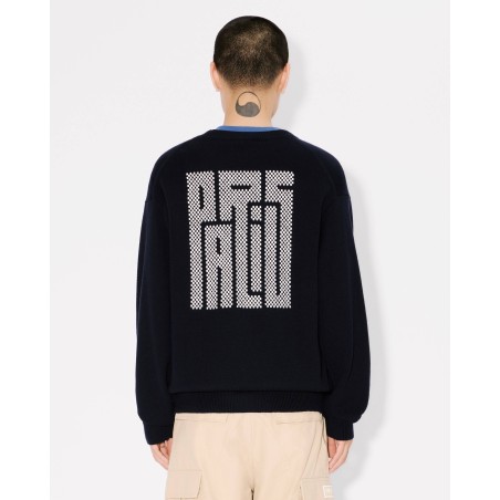 Pull brodé 'KENZO Kamon' en laine et coton