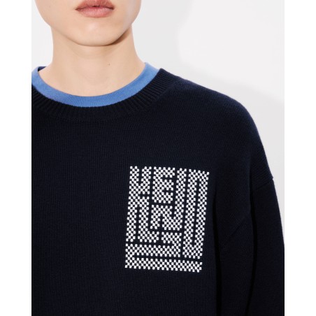 Pull brodé 'KENZO Kamon' en laine et coton