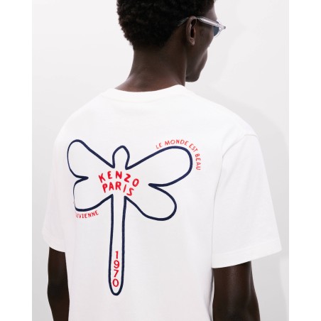 T-shirt brodé 'KENZO Dragonfly' en coton