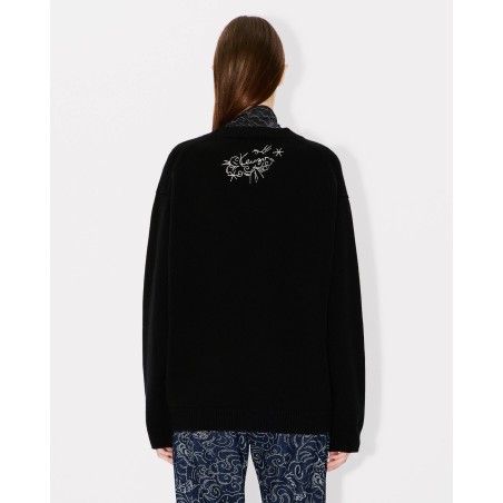 Pull unisexe brodé 'KENZO Star Tiger' en laine