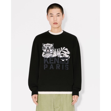 Sweatshirt brodé 'KENZO Happy Tiger' en coton