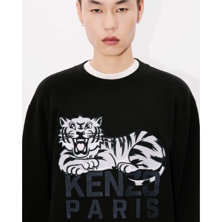 Sweatshirt brodé 'KENZO Happy Tiger' en coton