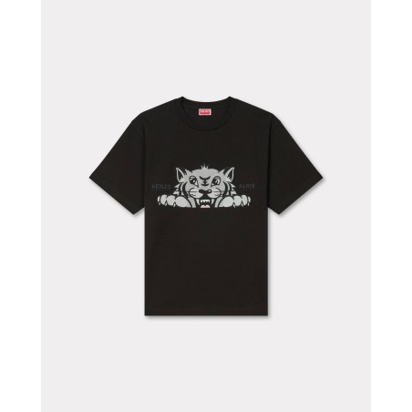 T-shirt oversize brodé 'KENZO Happy Tiger' en coton