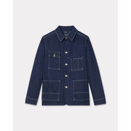 Veste workwear décontractée en denim japonais