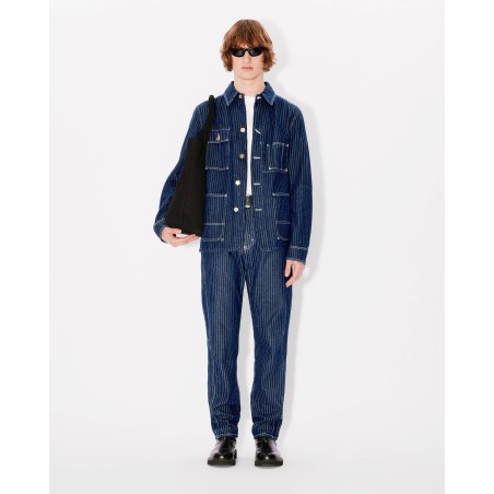 Veste workwear décontractée en denim japonais