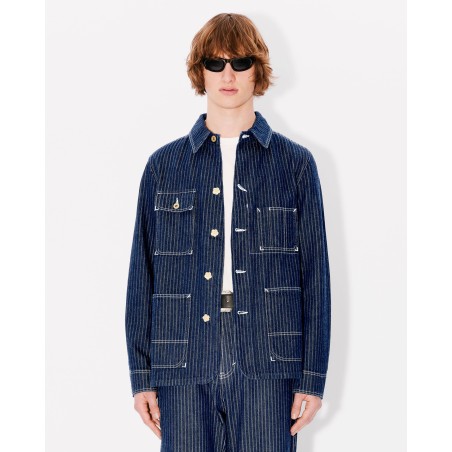 Veste workwear décontractée en denim japonais