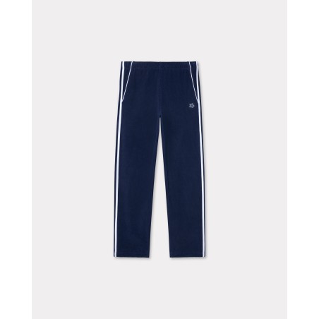 Pantalon de jogging brodé en velours