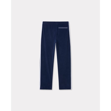 Pantalon de jogging brodé en velours