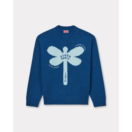 Pull brodé 'KENZO Dragonfly' en laine