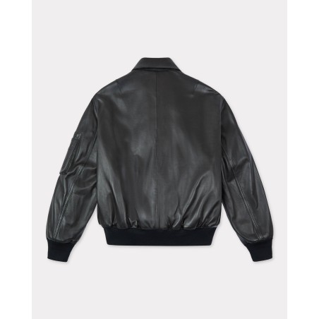 Veste bomber en cuir