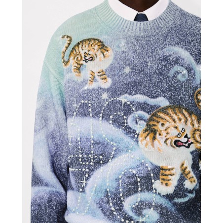 Pull unisexe brodé 'KENZO Cloud Tiger'