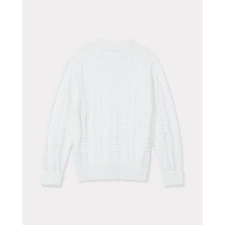 Pull brodé 'KENZO Weave' en coton