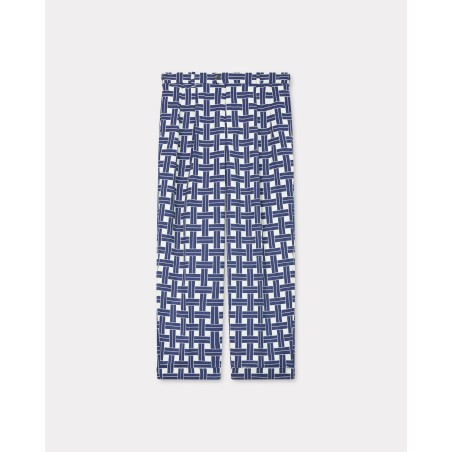 Pantalon de tailleur droit plissé 'KENZO Weave'