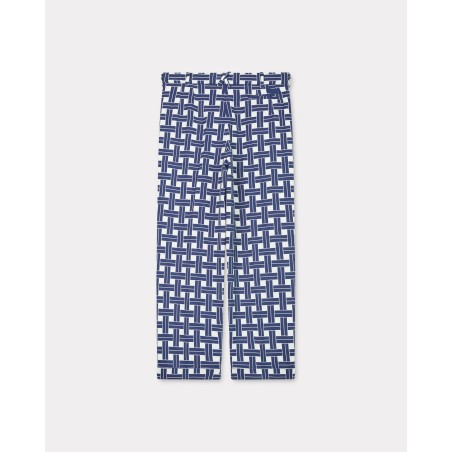 Pantalon de tailleur droit plissé 'KENZO Weave'