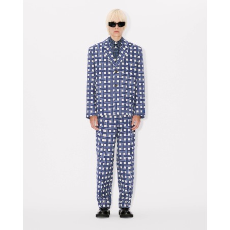 Pantalon de tailleur droit plissé 'KENZO Weave'