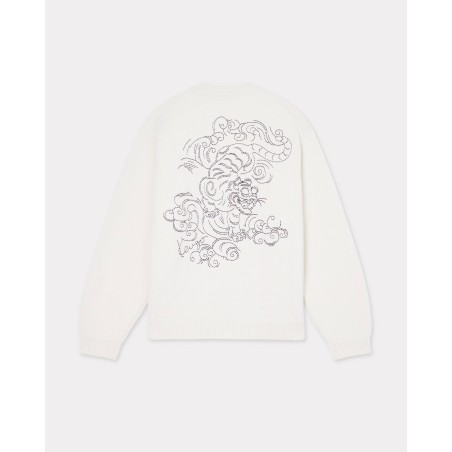 Cardigan unisexe brodé 'KENZO Star Tiger' en laine