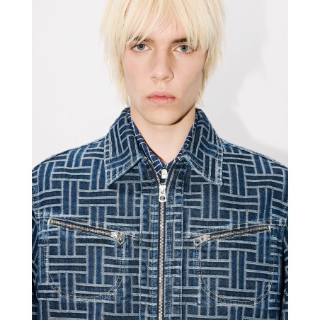 Veste trucker 'KENZO Weave' en denim japonais