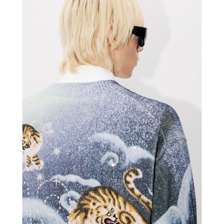 Cardigan unisexe brodé 'KENZO Cloud Tiger'