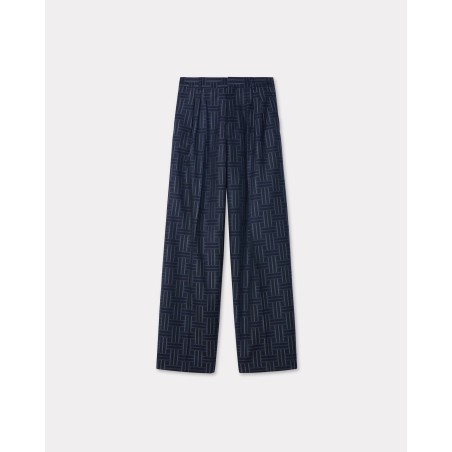 Pantalon de tailleur plissé 'KENZO Weave' en laine