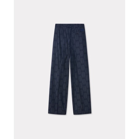 Pantalon de tailleur plissé 'KENZO Weave' en laine