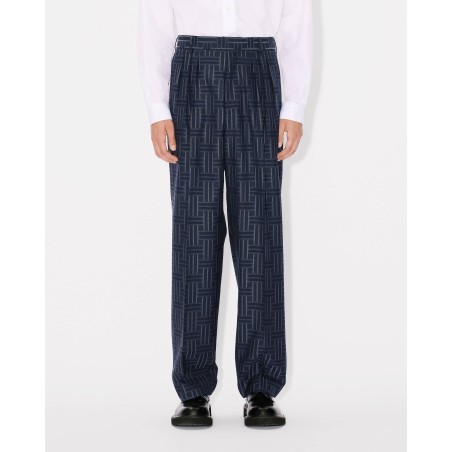 Pantalon de tailleur plissé 'KENZO Weave' en laine