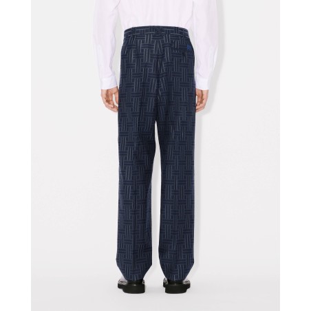 Pantalon de tailleur plissé 'KENZO Weave' en laine