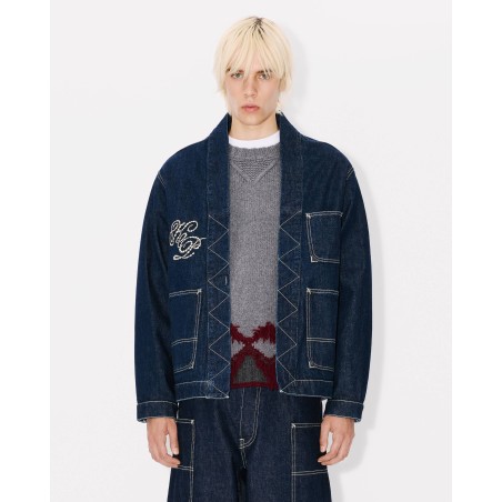 Kimono brodé 'KENZO Constellation' en denim japonais