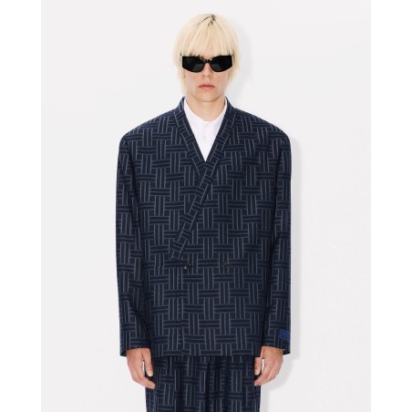 Veste de tailleur kimono 'KENZO Weave' en laine et coton