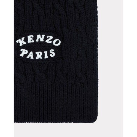 Écharpe brodée 'KENZO VERDY MARKET' en laine et coton