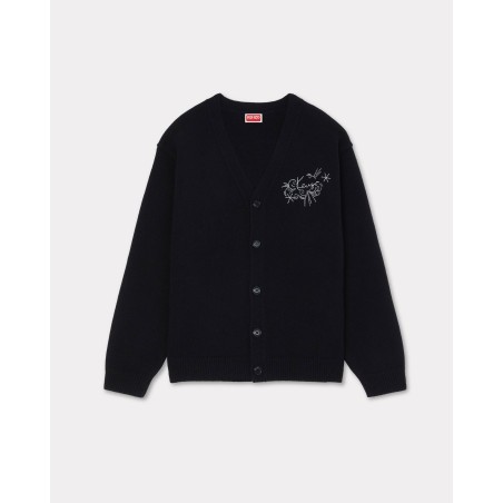 Cardigan unisexe brodé 'KENZO Star Tiger' en laine