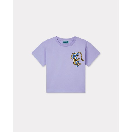 T-shirt en coton 'Blue Jungle'