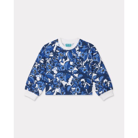 Sweatshirt en coton 'Blue Jungle'