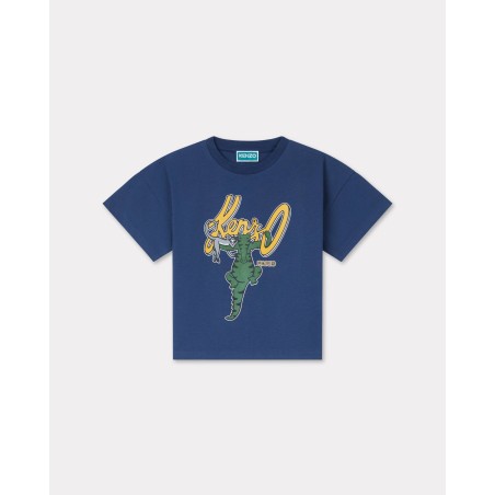 T-shirt 'Blue Jungle' en coton